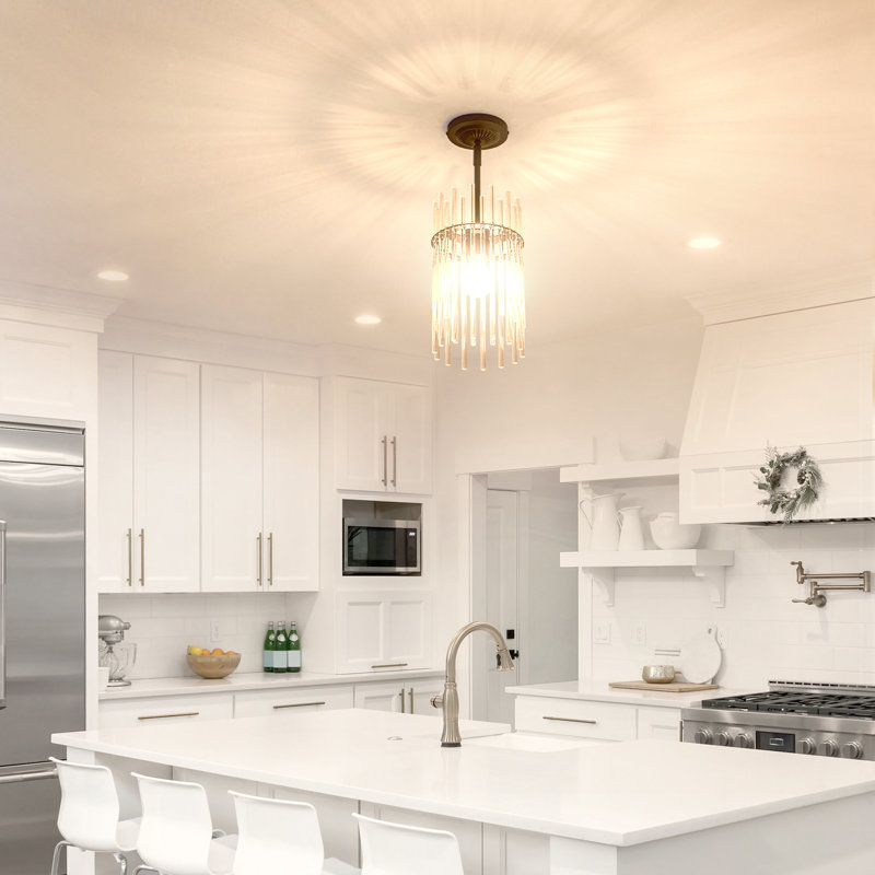 Braian Glass Semi Flush Mount