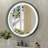 Lawnmount Round Vanity Mirror LED Lighted Metal Wall Mirror Dimmable Bathroom Mirror-694789114-694789110