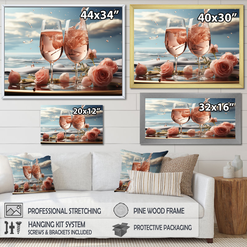 Bulles de rêves II sur toile, H 16 po x l 32 po x P 1 po, Toile tendue