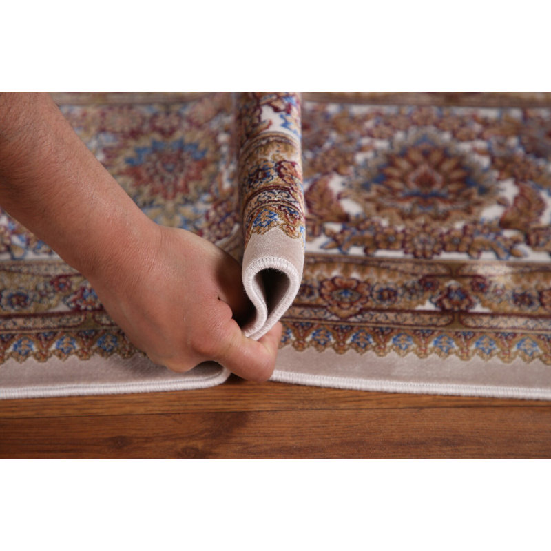 Tapis de salon traditionnel à motif floral 7 x 10