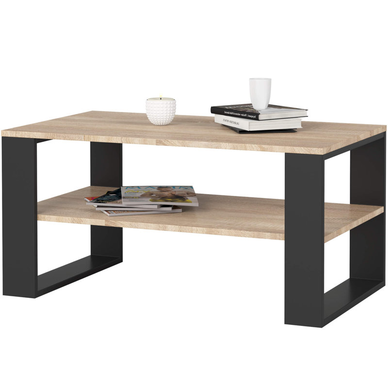 Shamanique Coffee Table with Storage, Black