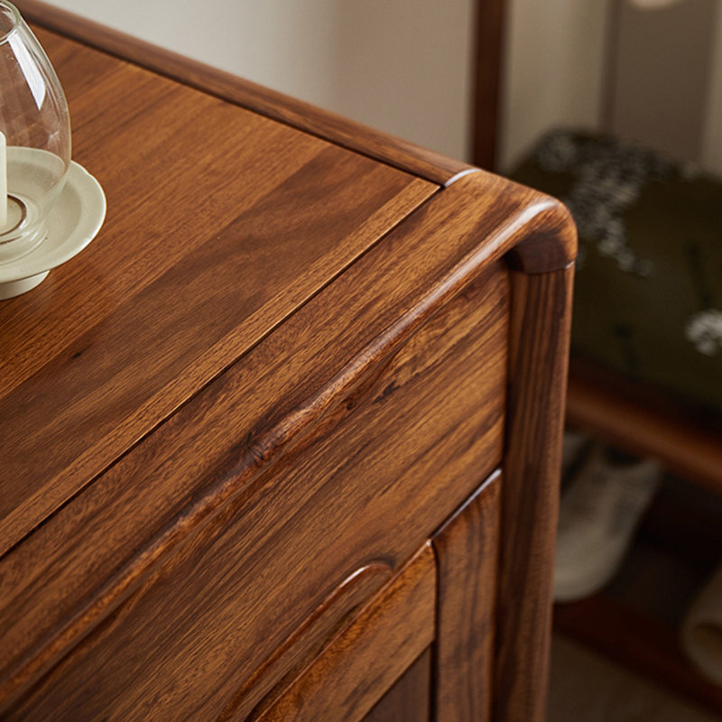 Classic solid wood storage shoe cabinet