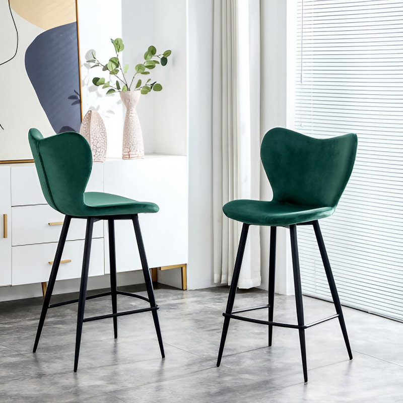 Tabouret de comptoir 25,59 po Firmin, Vert