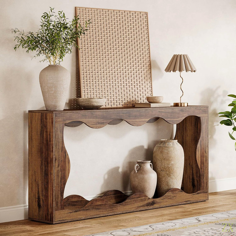 63 "Farmhouse Console Table With Storage, Couch Table Behind Sofa, Long Entryway Sofa Station, Narrow Console Sd, Hallway Sd For Entryway Living Room