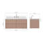   Ensemble de meuble-lavabo mural ovale simple 48 po avec comptoir en quartz Carrara de 1,5 po Ensuko-1655259174-1655259160