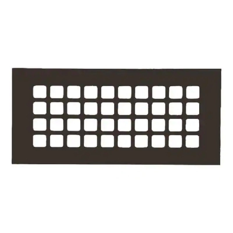 Grille de plancher Reggio, 4 po x 10 po, Bronze huilé