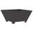 vidaXL Fire Pit Black 23.62 x 23.62 x 11.81 in Steel-1855754481