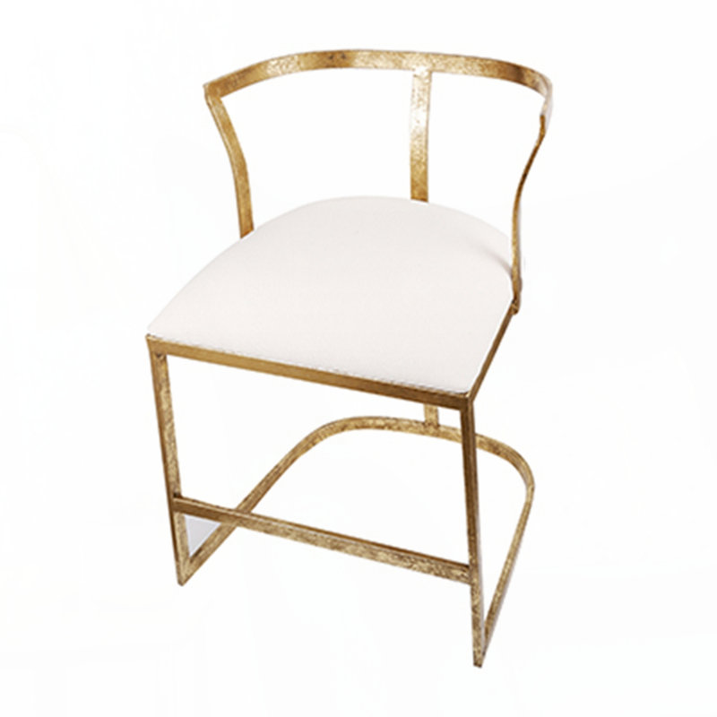 18.5x19.5x27" Cavendish Chair, Distressed Gold