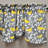 Birdsong Canary Printed Scalloped 60" Window Valance