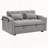 55.51 inch versatile foldable sofa bed in 3 lengths, modern sofa sofa sofa velvet pull-out bed, adjustable back and with USB port and ashtray and swivel phone stand-1679658277