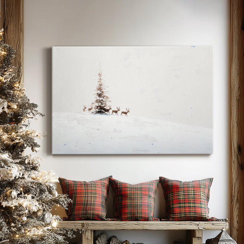 Frostlit Stillness-Premium Gallery Wrapped Canvas, 18" H x 27" W