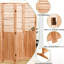 Cloison pliante en bois massif, 82,8 po x 65 po, cloison de finition d'aspect naturel 6 po, l 65 po H pour la décoration intérieure