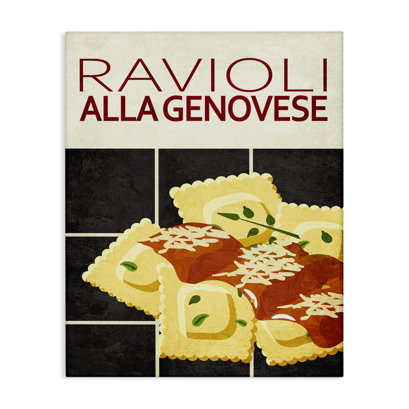 Toile de cuisine Ravioli Classic, design par Kim Allen, H 20 po x l 16 po
