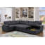 Canapé-lit modulaire en tissu (lit escamotable) de 118 po de large Aine-12520871