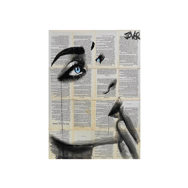Loui Jover - Painting, 40cm H x 30cm W, No Mount