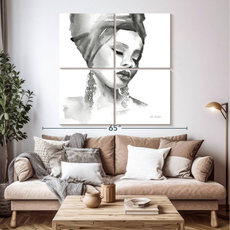 Leisha Woman BW, H 50 po x l 50 po