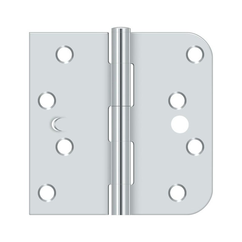Steel Butt Bearing Hinge, Bright Chrome