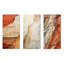 Earth Minimalist Fossils I - Abstract Collages, ensemble de 3 impressions sur toile-78742697-78742693