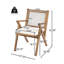Chaise de patio avec coussin (ensemble de 2)