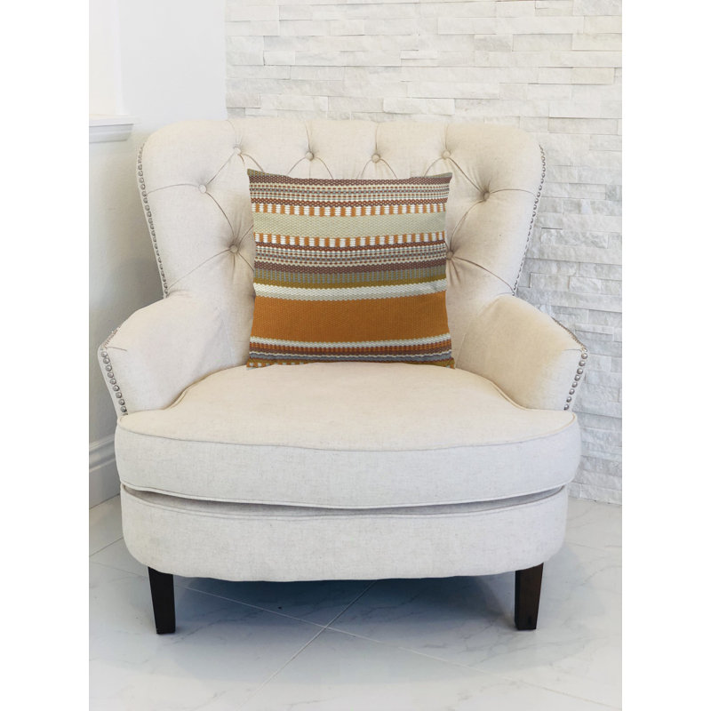 Coussin lombaire fait main Chic Stripe, 20 po x 30 p