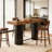 Woodgrain Design Coffee Table,Pub Table,Greeting Table