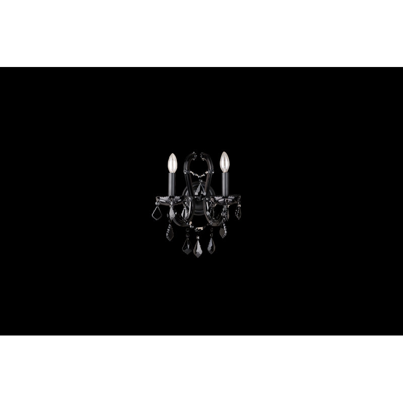 Kenneth Candle Wall Light, Black