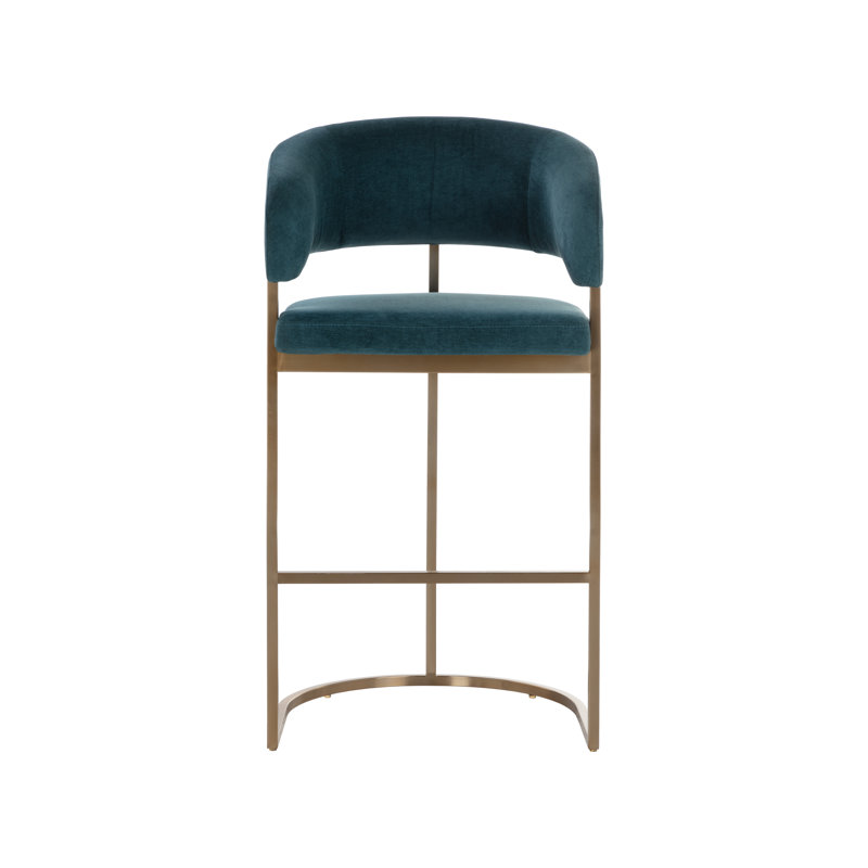 Marris Barstool - Gold - Danny Teal, Bar Stool (30" Seat Height)
