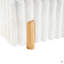 Lit tapissier Boucle avec tête de lit ondulée et coutures verticales, grand