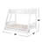 Emily Twin Over Full Bunk Bed With Ladder, 2 Drawers, Wood-100914545