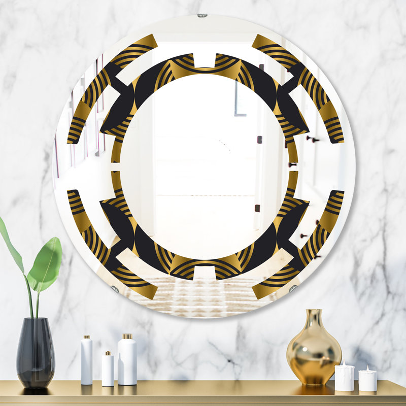 Miroir mural Space, 31,5 po x 31,5 po, Espace art déco