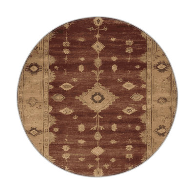 Tapis intérieur et extérieur brun Overdyed