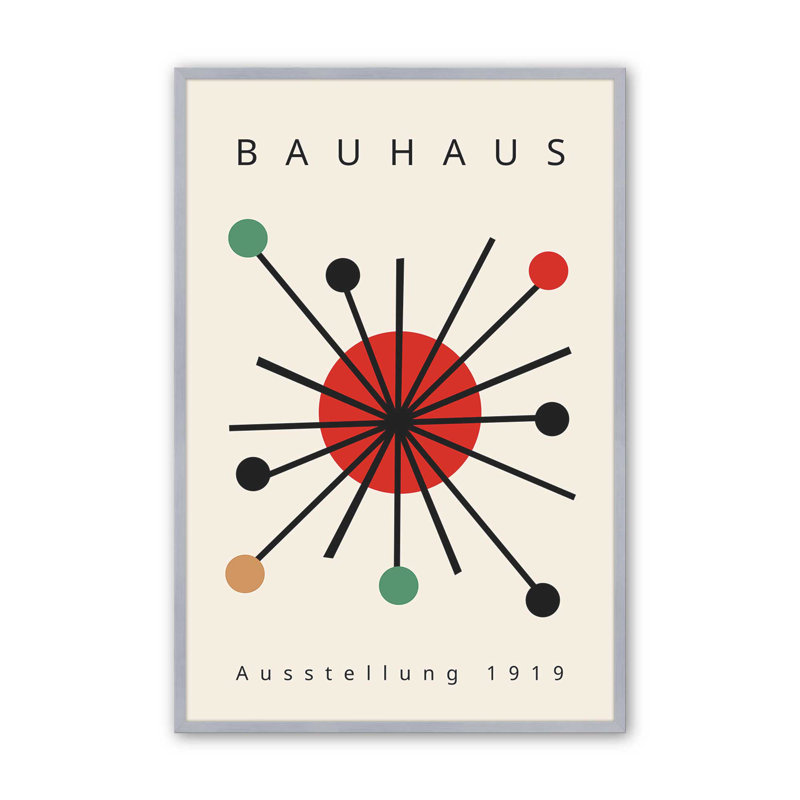 Éclat audacieux du Bauhaus, Cadre simple en chrome poli poli, H 17,25 po x l 13,25 po