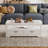Bui 47" Glass Coffee Table