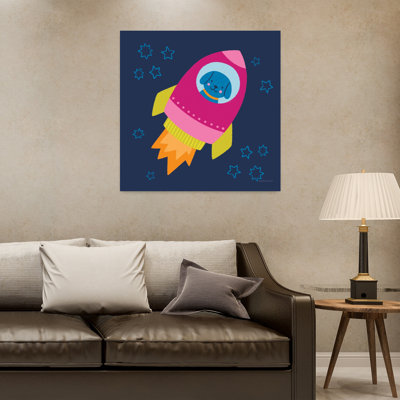 Contemporary Space Tails Vi With Animal Animals Art