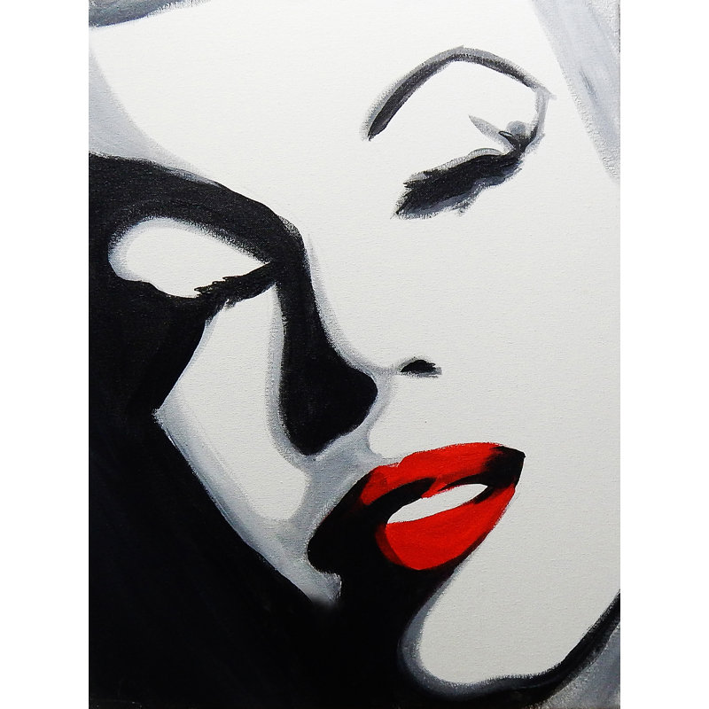 « pop art marilyn », reproduction d’art sur toile tendue, H 24 po x l 18 po x P 1,5 po