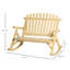 Chaise berçante en bois rustique Comfort