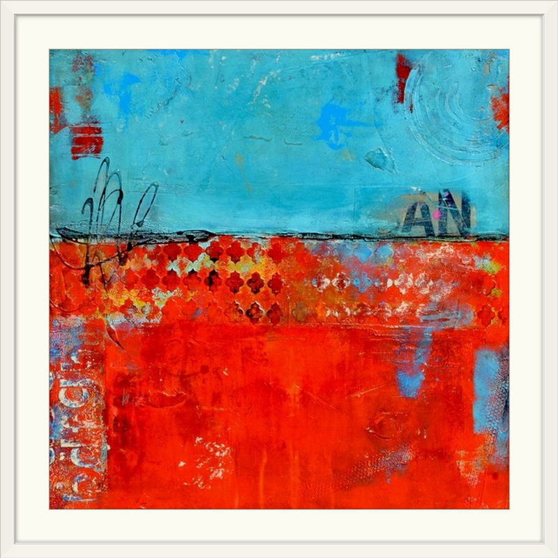 «Circus Games» par Aniello, impression, Cadre blanc, H 20" x l 20" x P 1"