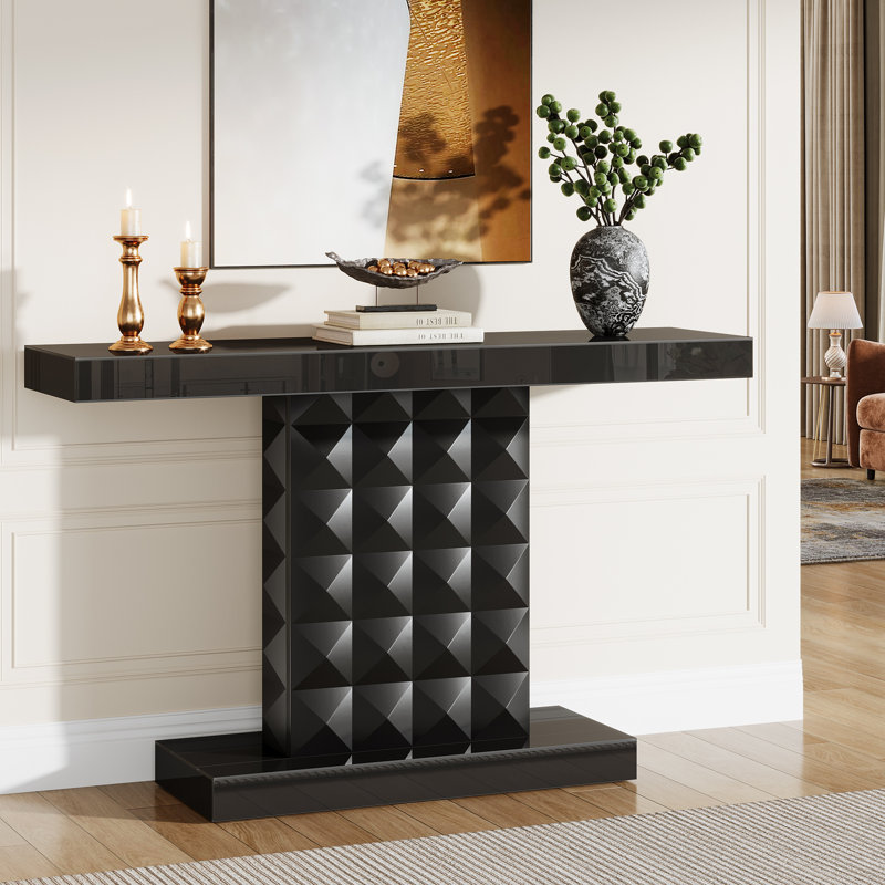 Console noire 47 po