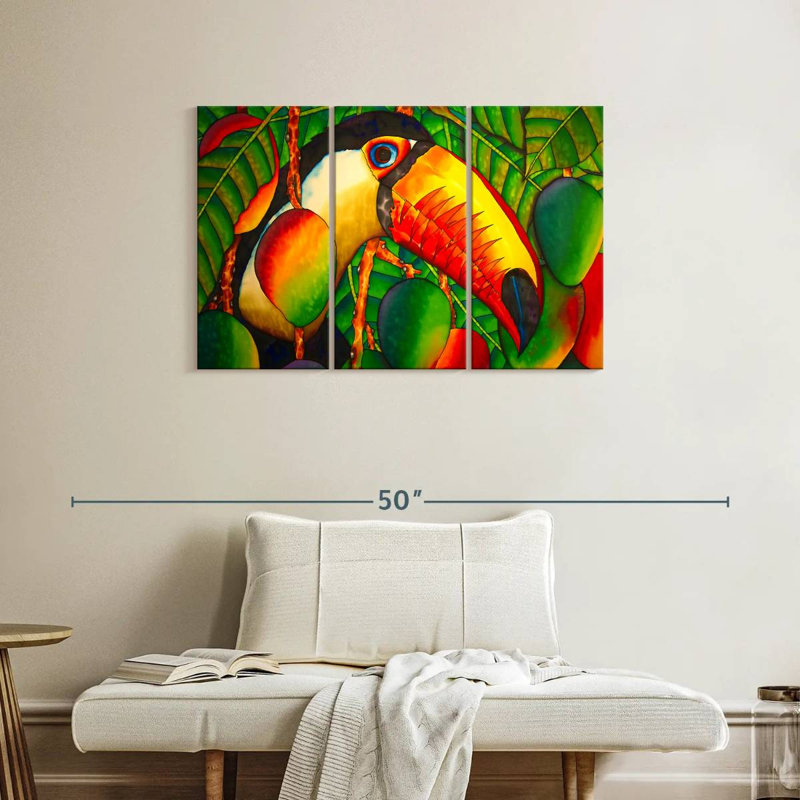 Paradise Toucan, 24" H x 38" W