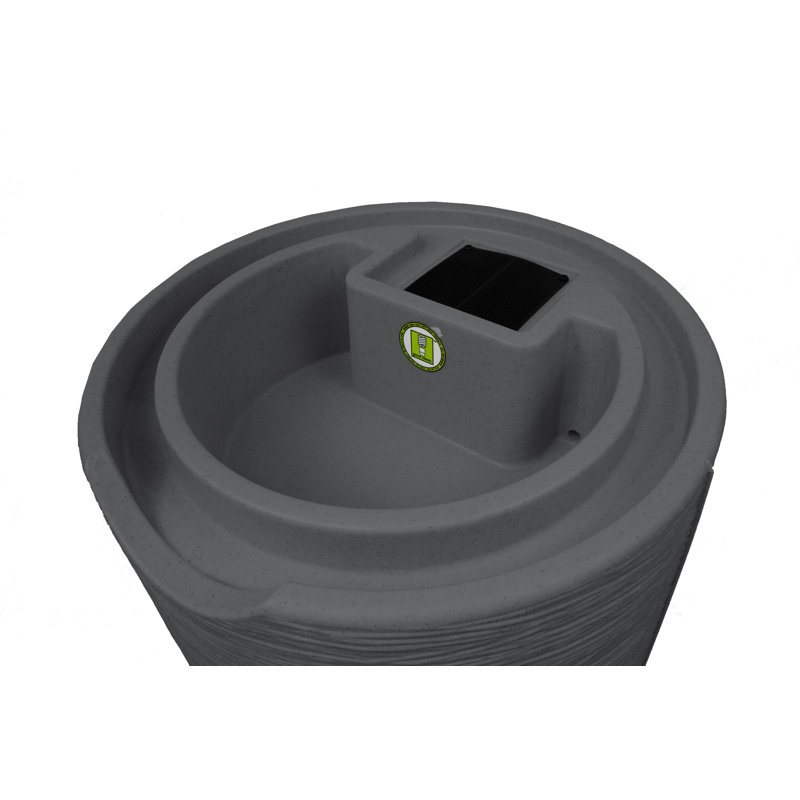 Baril d'eau de pluie 50 gallons Impressions, Granite noir