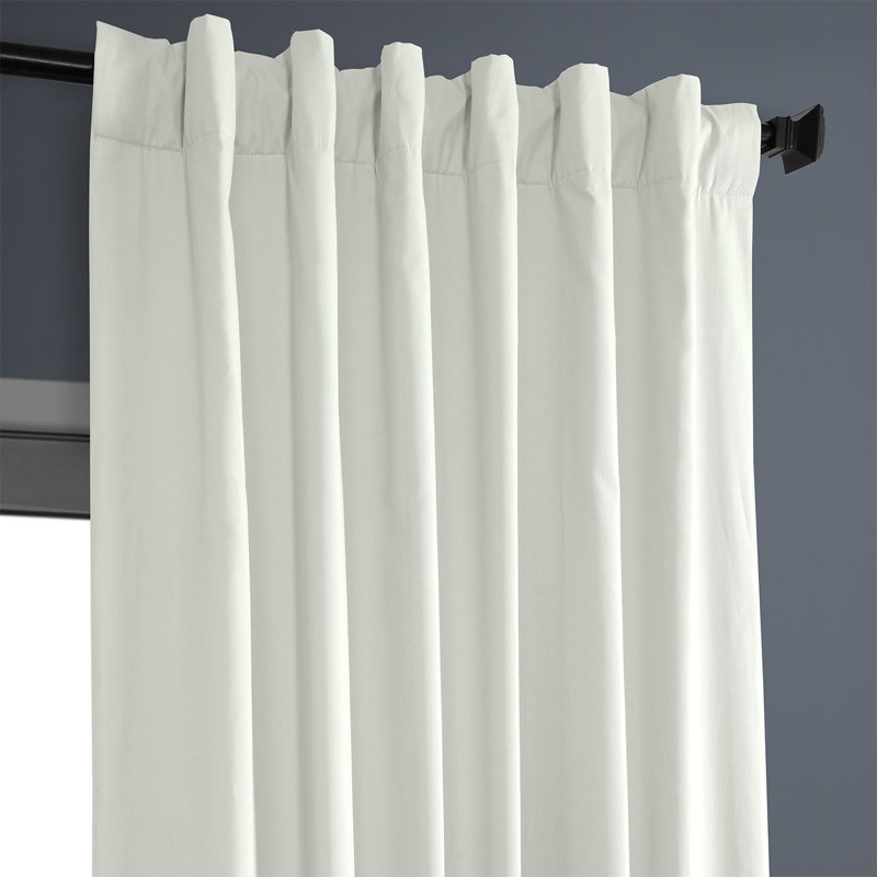 Rideau simple occultant Bryce Whisper Calm, L 50 po x L 108 po, Blanc chaud chaud