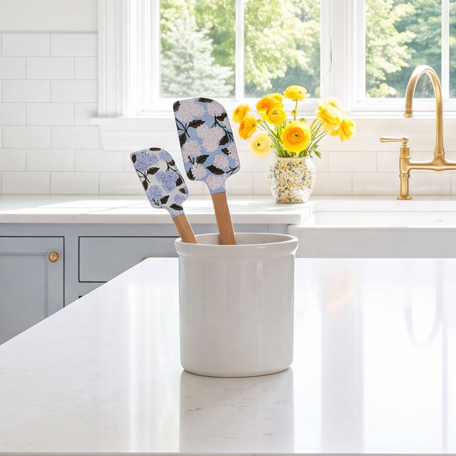 Hydrangea Spatula Set