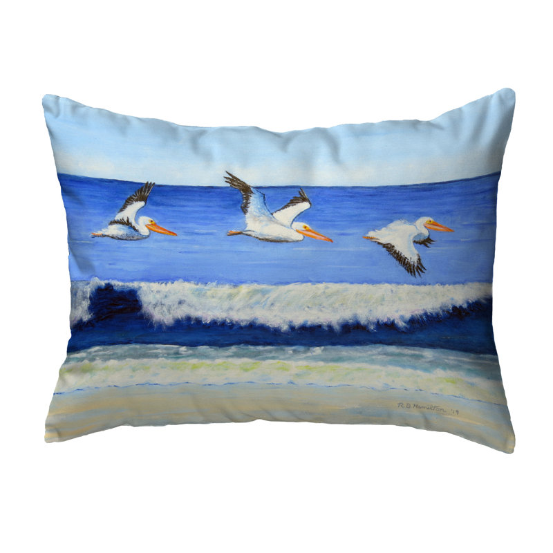 Outdoor Reversible Throw Pillow, 11" x 14"