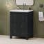 Petit meuble-lavabo 24 "avec lavabo en céramique