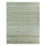 Jaipur Living Augusta JIN04 Handknotted Floral Green and Burnished Gold Area Rug (8'x10')