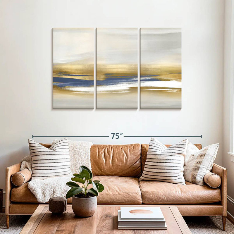 Avery Gold Rush Blue I, 36" H x 57" W