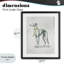 «Graceful Dog & Ribbon», reproduction encadrée sous verre, conception par Elizabeth Medley-2131995763-2131995660