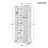 Storage Cabinet With Two Doors For Bathroom, Office, Adjustable Shelf, MDF Board-1003462257