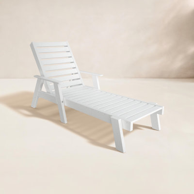 POLYWOOD® Captain 28" Patio Chaise Lounge