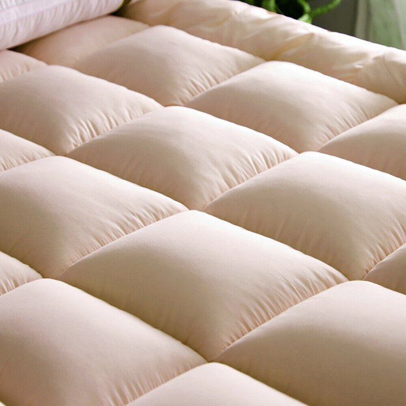 Surmatelas ajusté Protecteur 75D respirant matelassé respirant rembourré doux, Beige